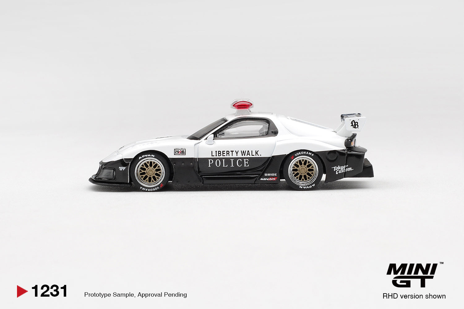 Mini GT 1:64 Mazda RX-7 LB-Super Silhouette Police | Pre-Order