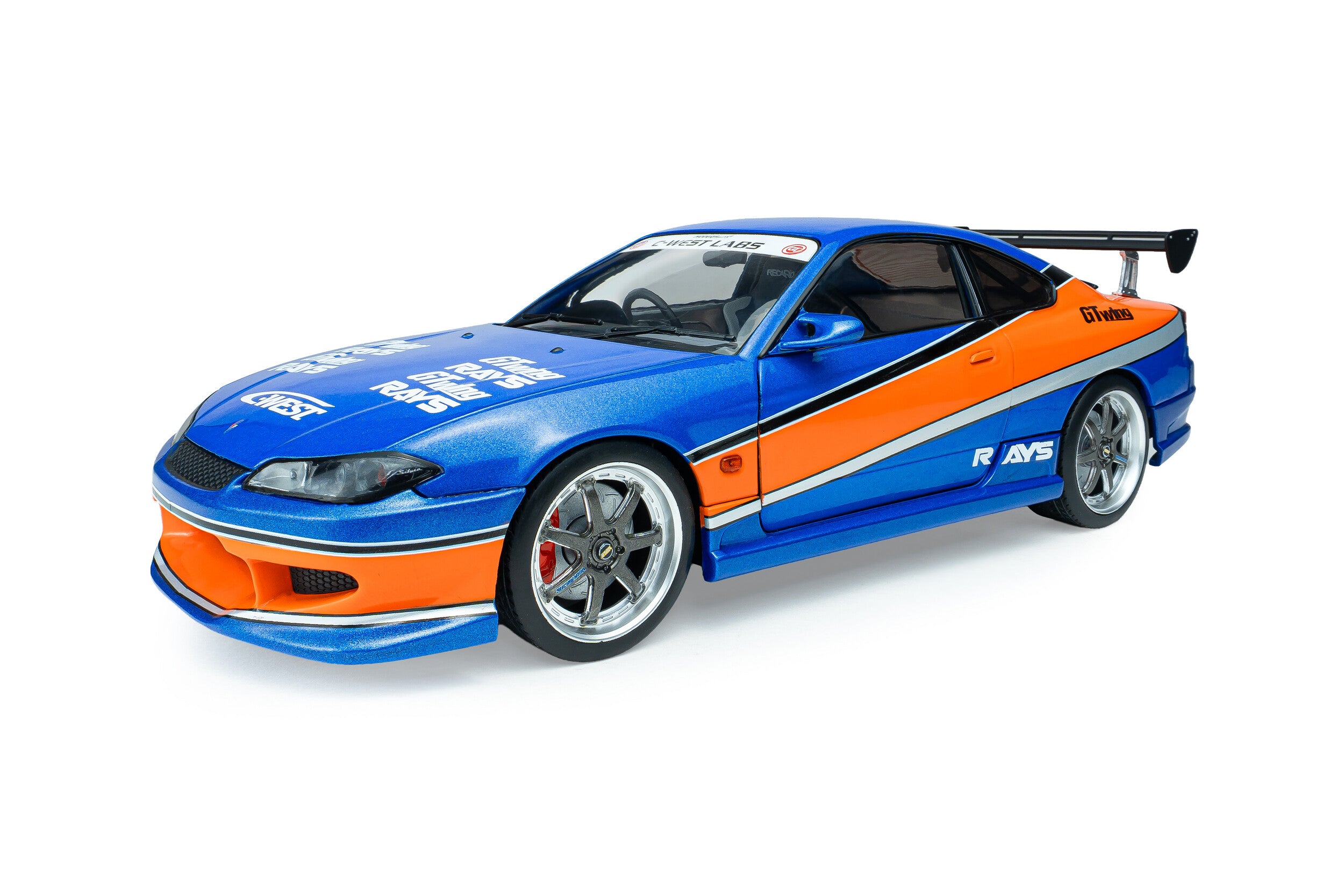Jada 1:18 Fast & Furious 2002 Nissan Silvia S15 Tokyo Drift Blue | Pre-Order