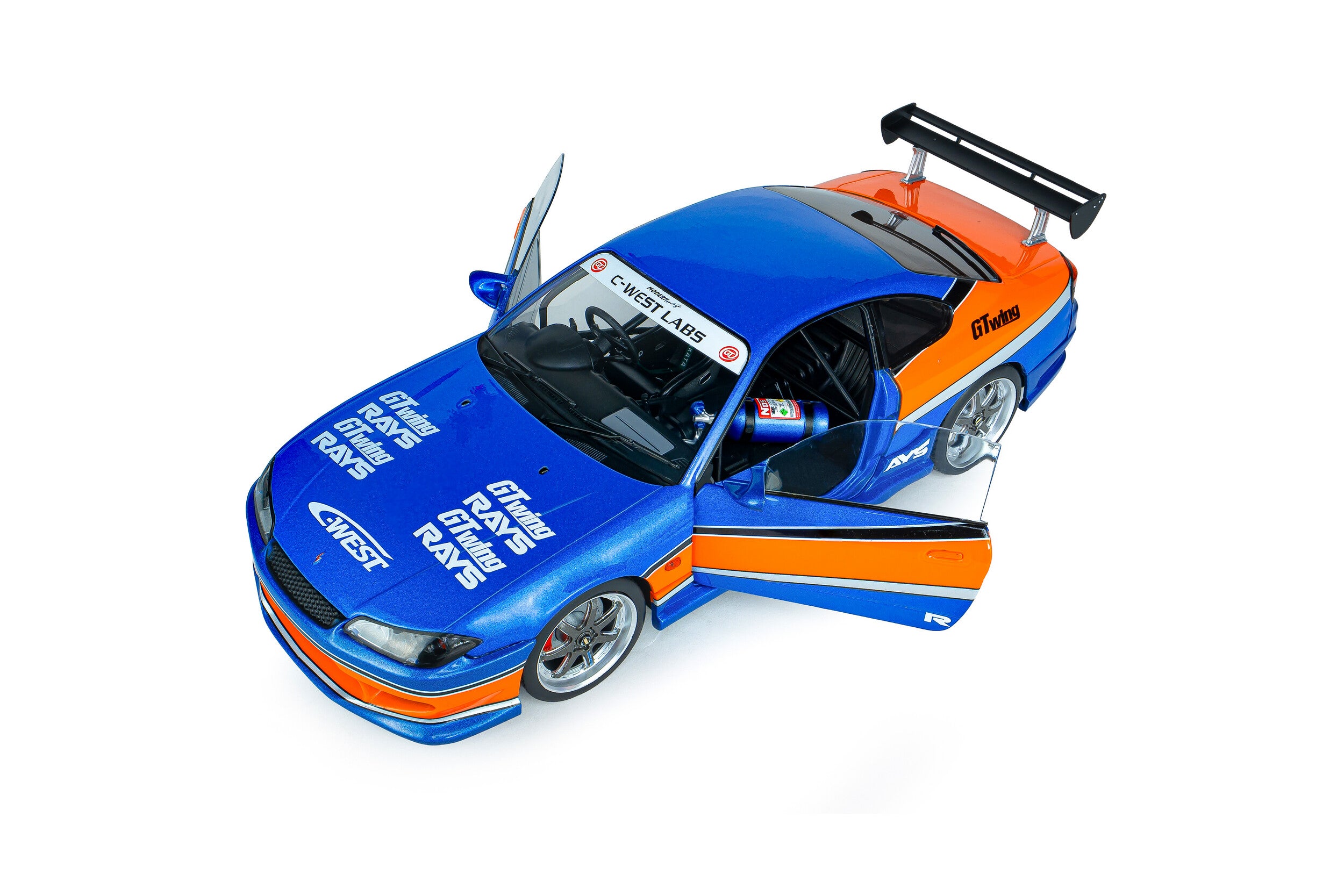 Jada 1:18 Fast & Furious 2002 Nissan Silvia S15 Tokyo Drift Blue | Pre-Order
