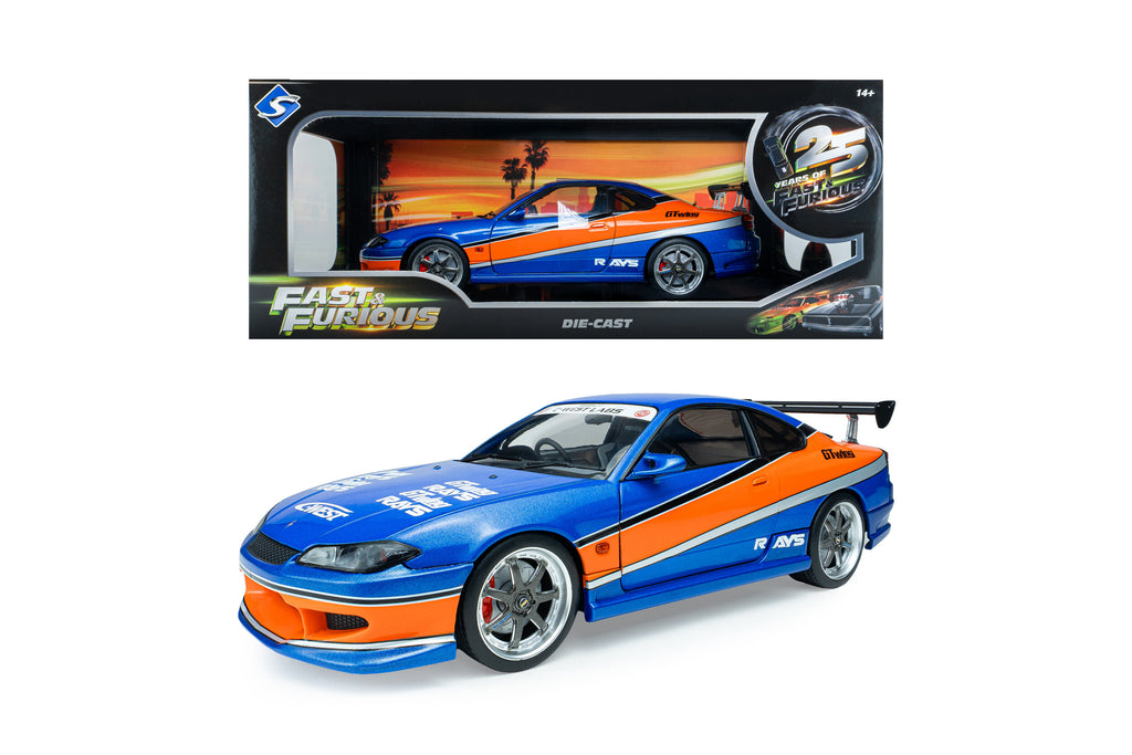Jada 1:18 Fast & Furious 2002 Nissan Silvia S15 Tokyo Drift Blue | Pre-Order