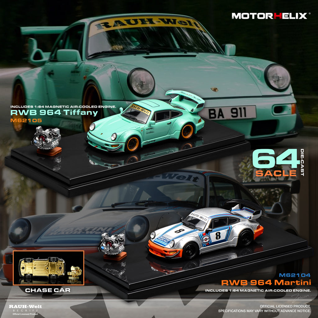 MotorHelix 1:64 RWB 964 Tiffany | Pre-Order
