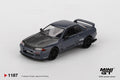 Mini GT 1:64 Nissan Skyline GT-R Top Secret VR32 in Stealth Grey | Pre-Order