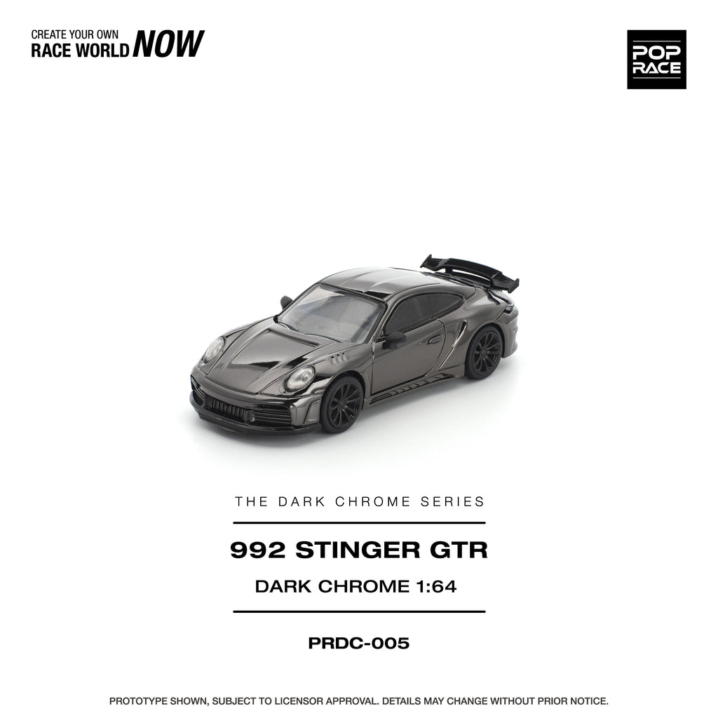 Pop Race Stinger GTR in Dark Chrome 1:64 | Pre-Order