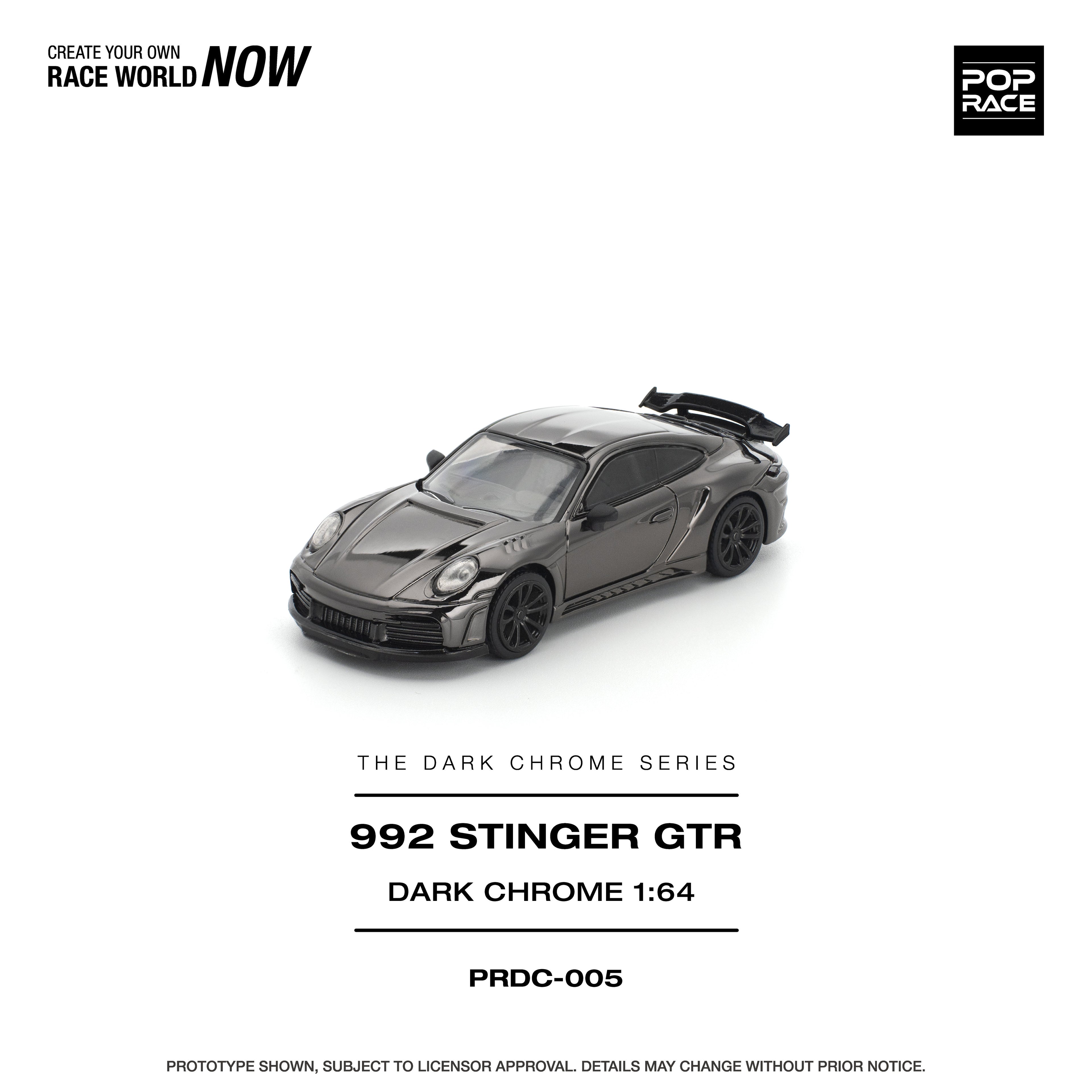 Pop Race Stinger GTR in Dark Chrome 1:64 | Pre-Order