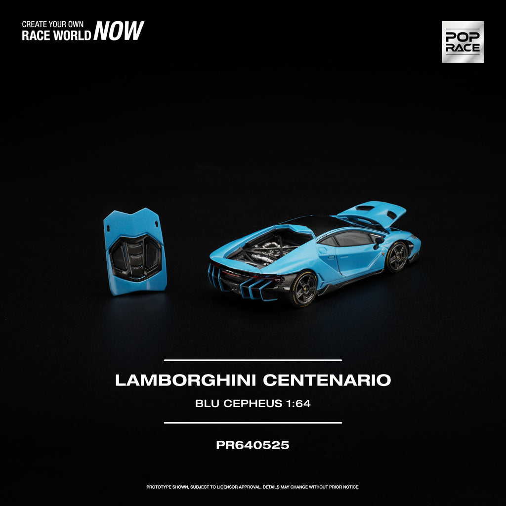Pop Race 1:64 Lamborghini Centenario Blu Cepheus | Pre-Order
