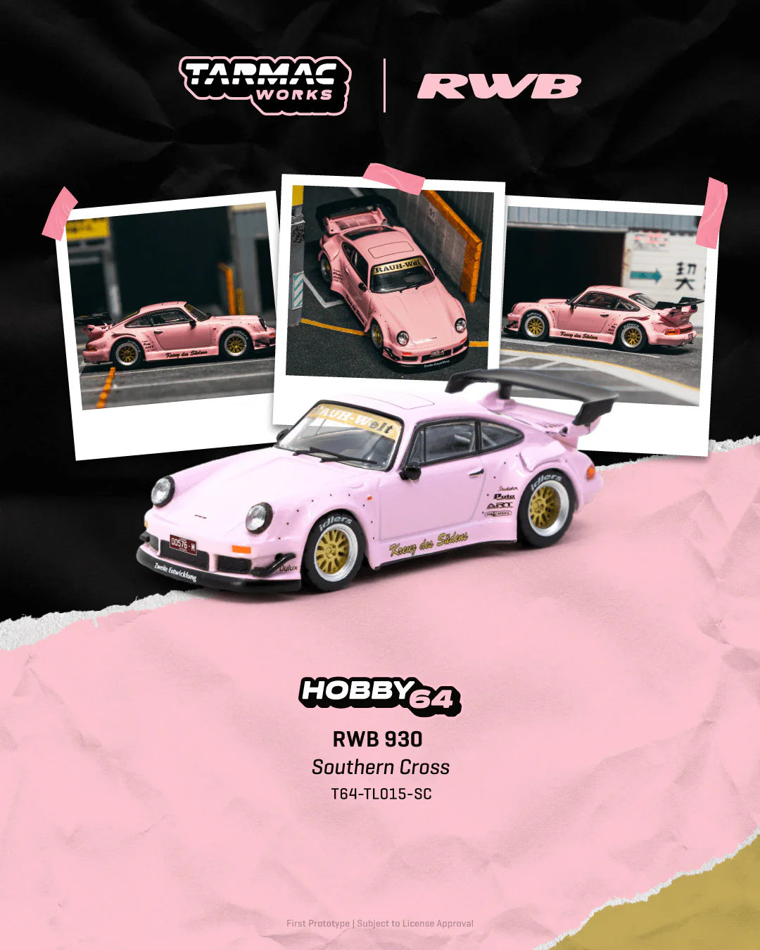 Tarmac Works 1:64 RWB 930 Southern Cross in Pink | Preorder