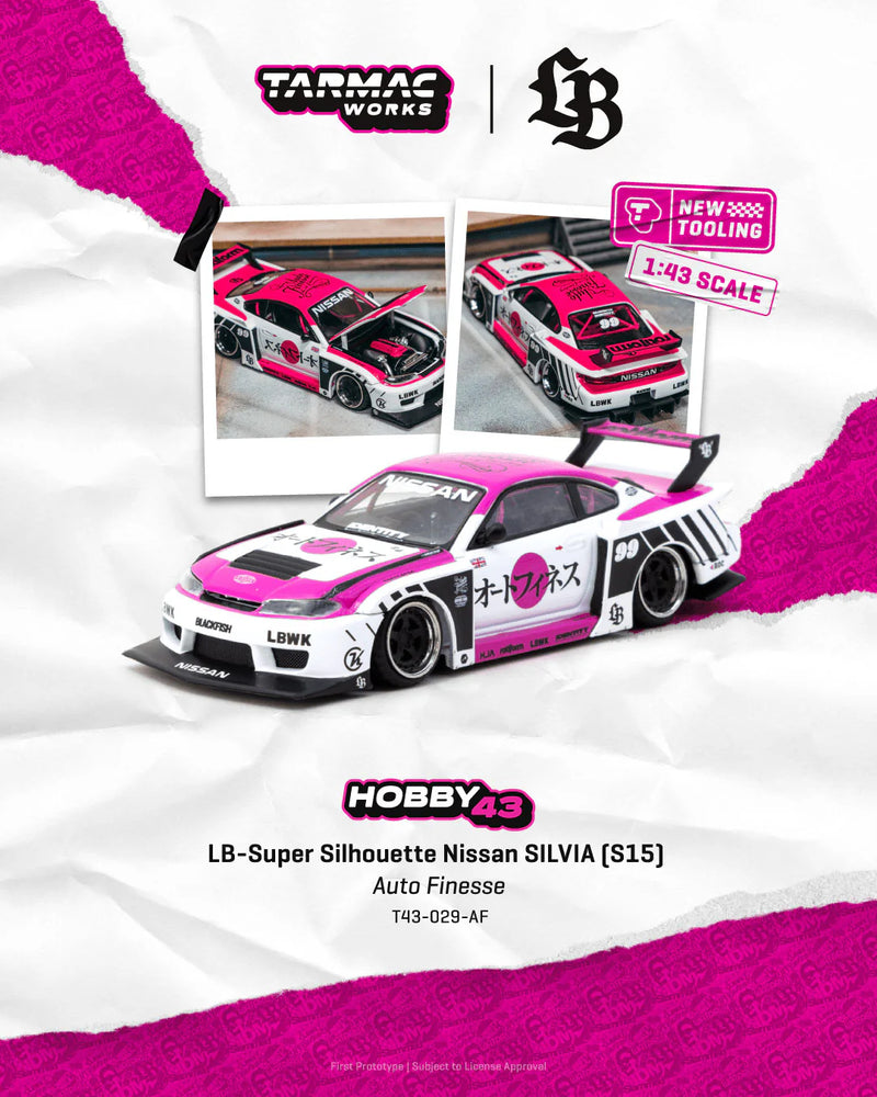 Tarmac Works 1:43 LB Super Silhouette Silvia S15 White T43-029-AF
