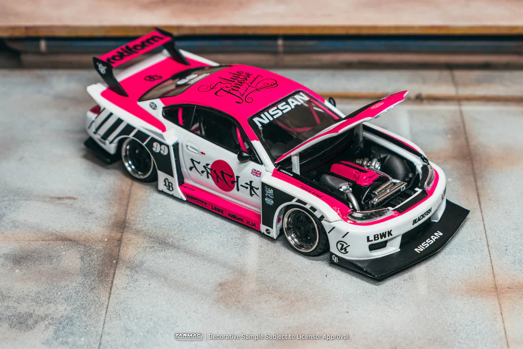 Tarmac Works 1:43 LB Super Silhouette Nissan Silvia S15 in White | Preorder