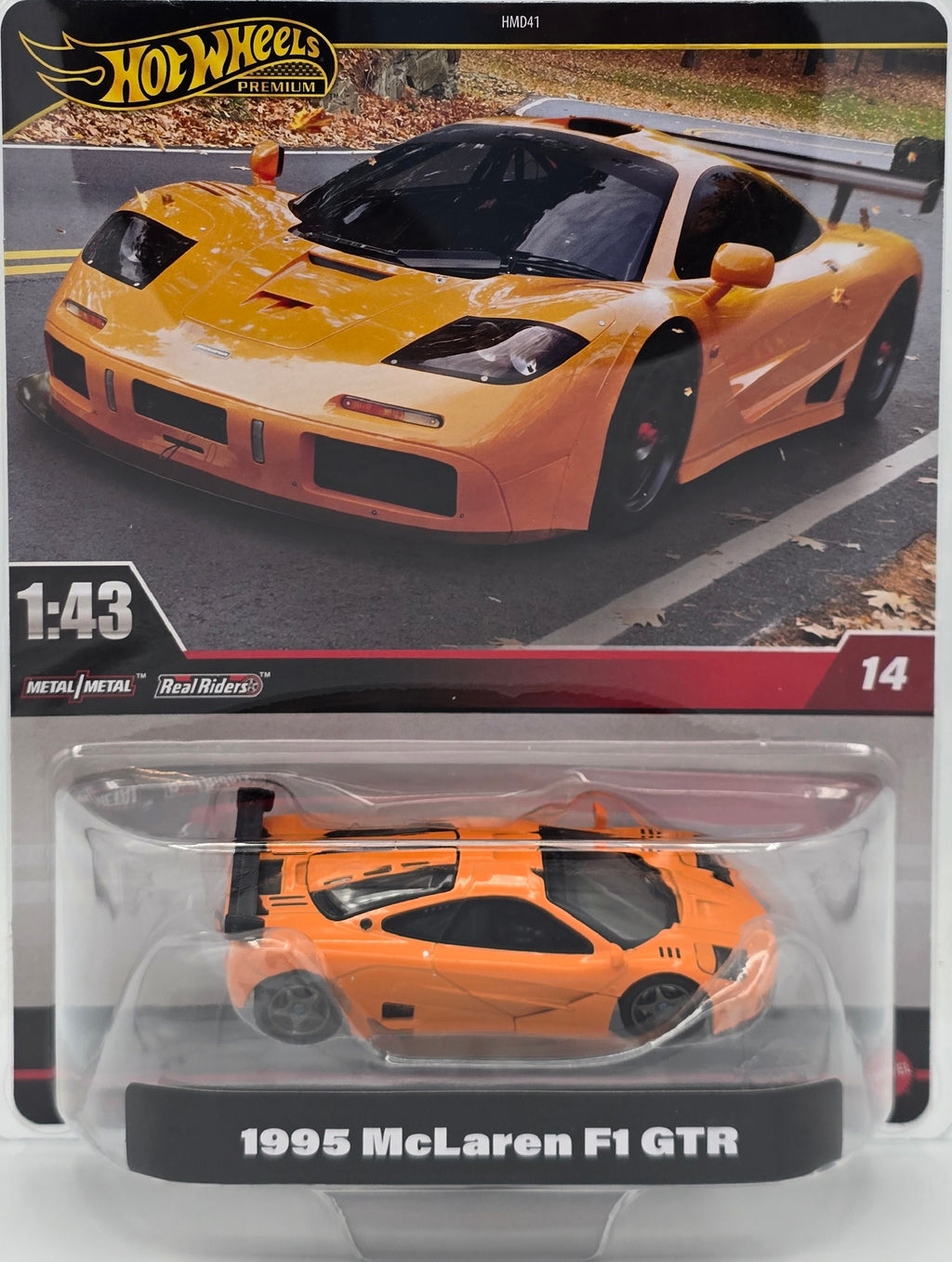 Hot Wheels Premium: 1/43 Scale 1995 McLaren F1 GTR
