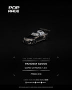 Pop Race 1:64 Pandem Honda S2000 Dark Chrome | Pre-Order