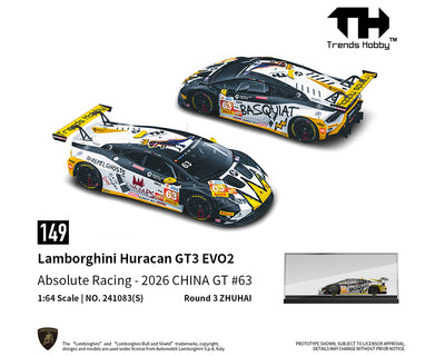 Trends Hobby 1:64 Lamborghini Huracán GT3 EVO2 #63 Basquiat Crowned Dinosaur | Pre-Order