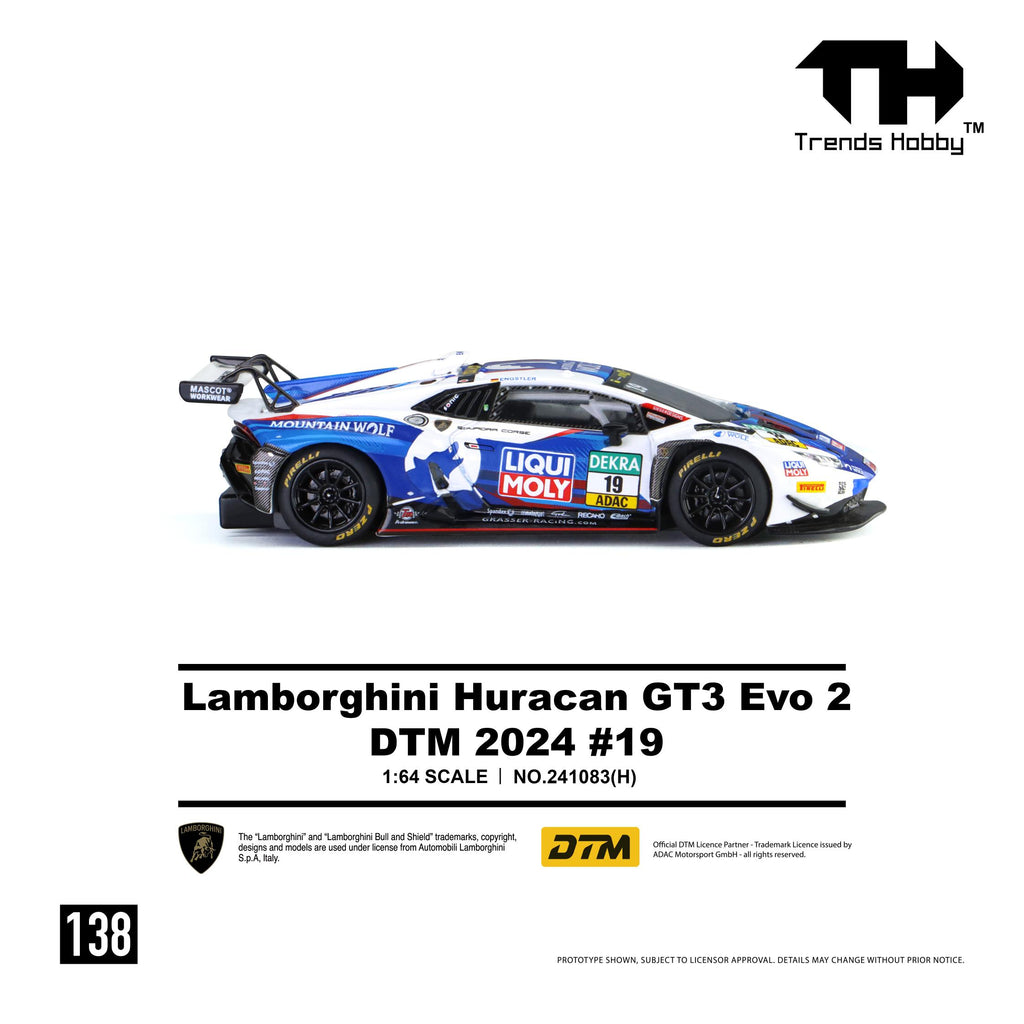 Trends Hobby 1:64 Lamborghini Huracán GT3 EVO2 DTM #19 2024 | Pre-Order