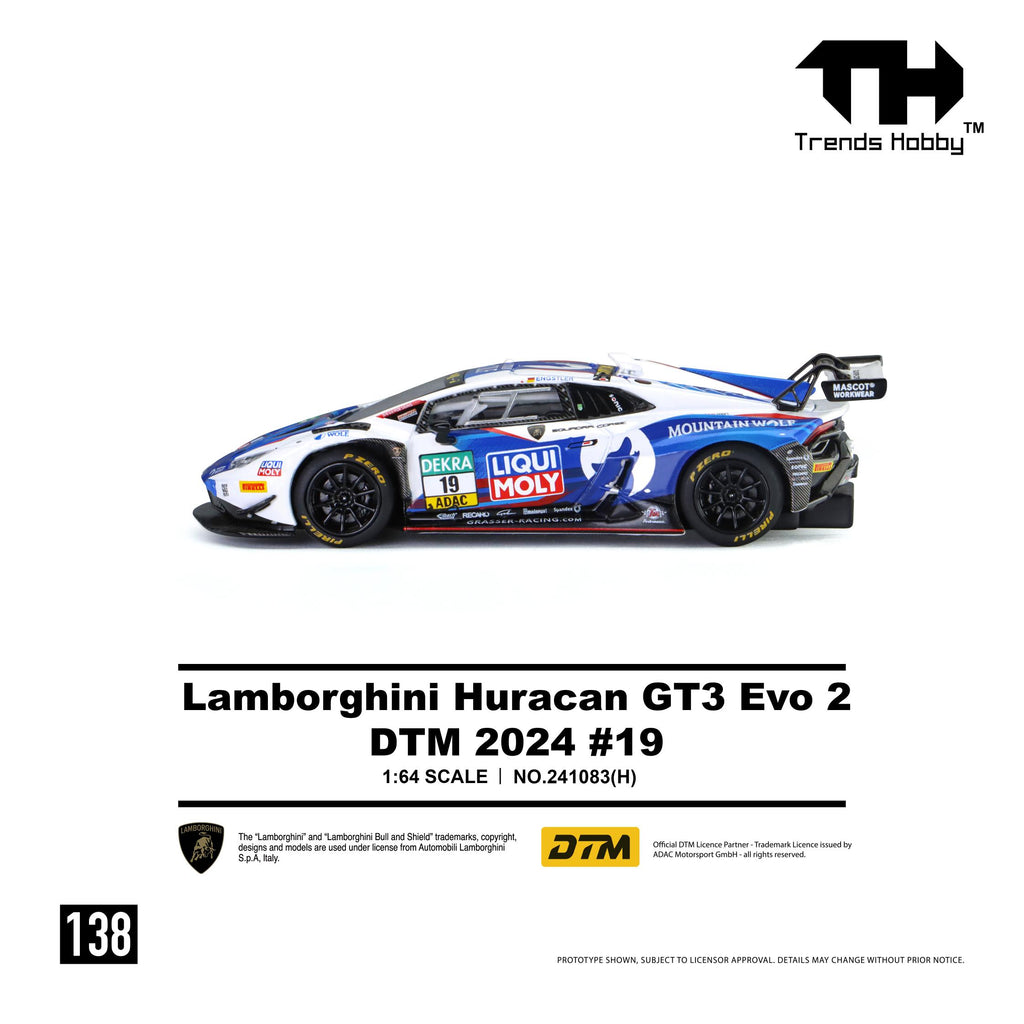 Trends Hobby 1:64 Lamborghini Huracán GT3 EVO2 DTM #19 2024 | Pre-Order