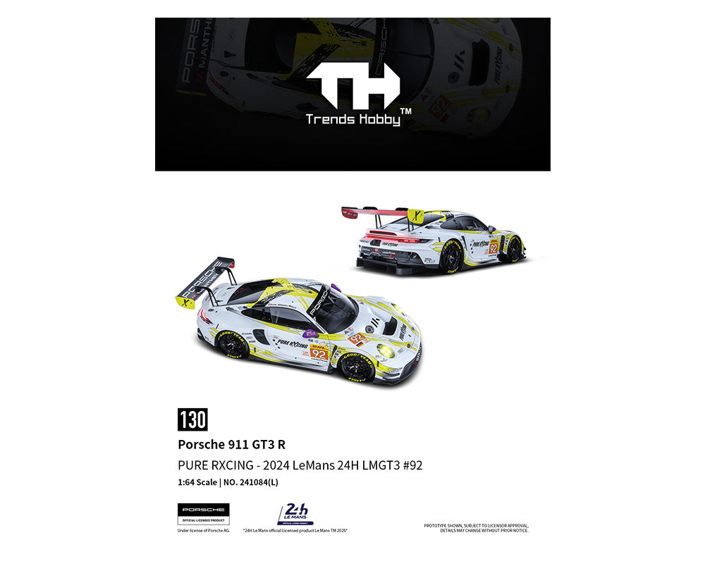 Trends Hobby 1:64 Porsche 911 GT3 R #92 LeMans 2024 | Pre-Order