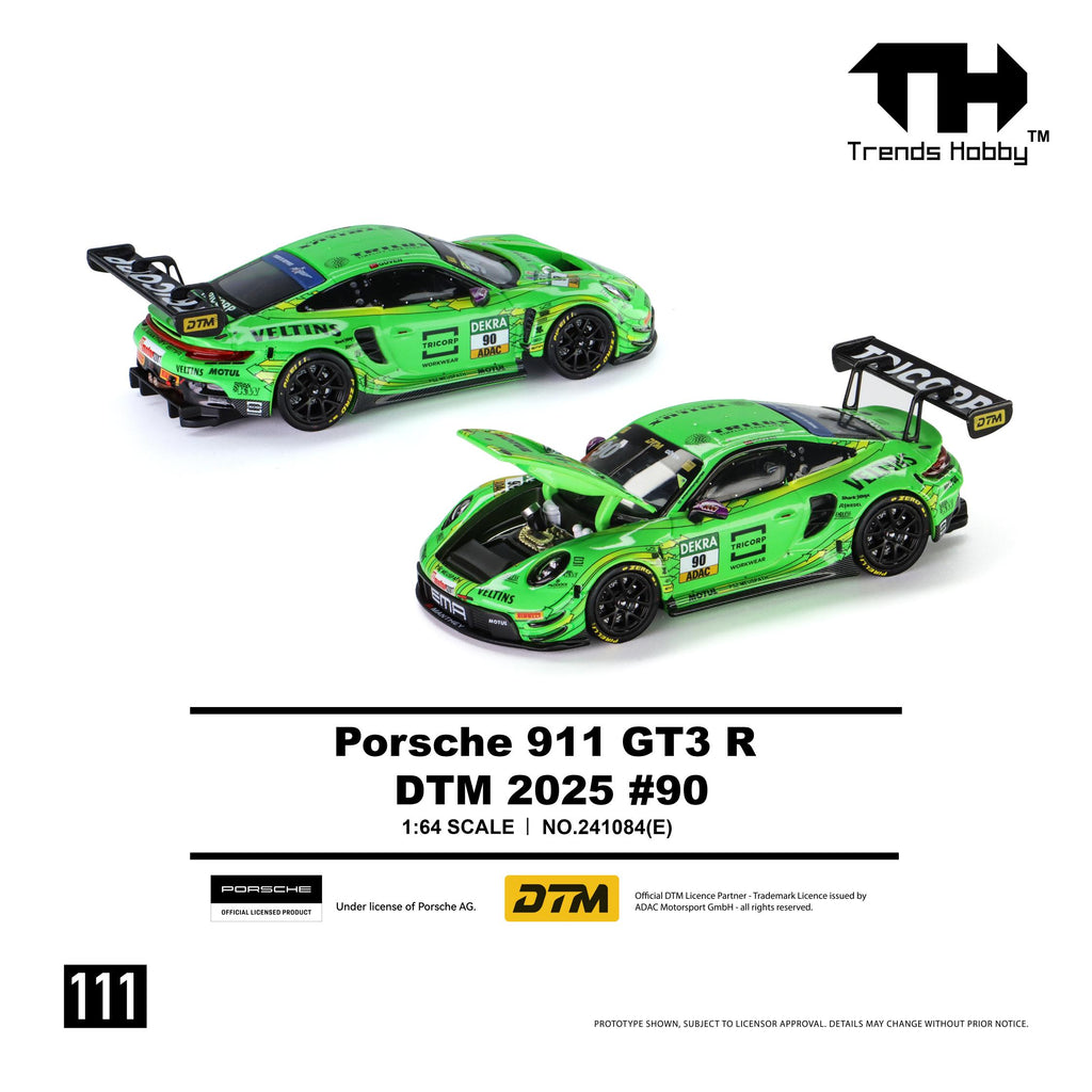 Trends Hobby 1:64 Porsche 911 GT3 R #90 2025 DTM Champion | Pre-Order