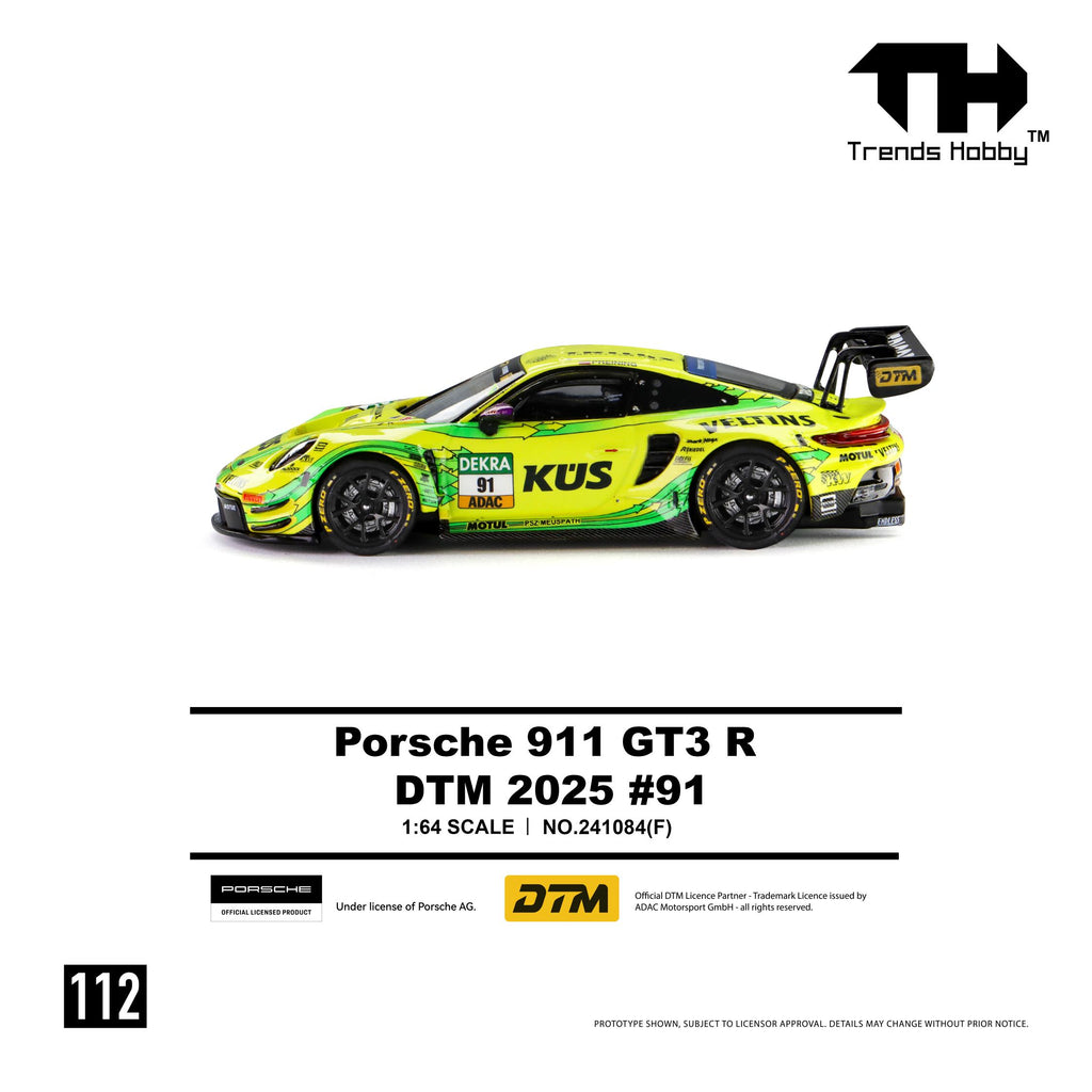 Trends Hobby 1:64 Porsche 911 GT3 R DTM #91 2025 Limited Edition | Pre-Order