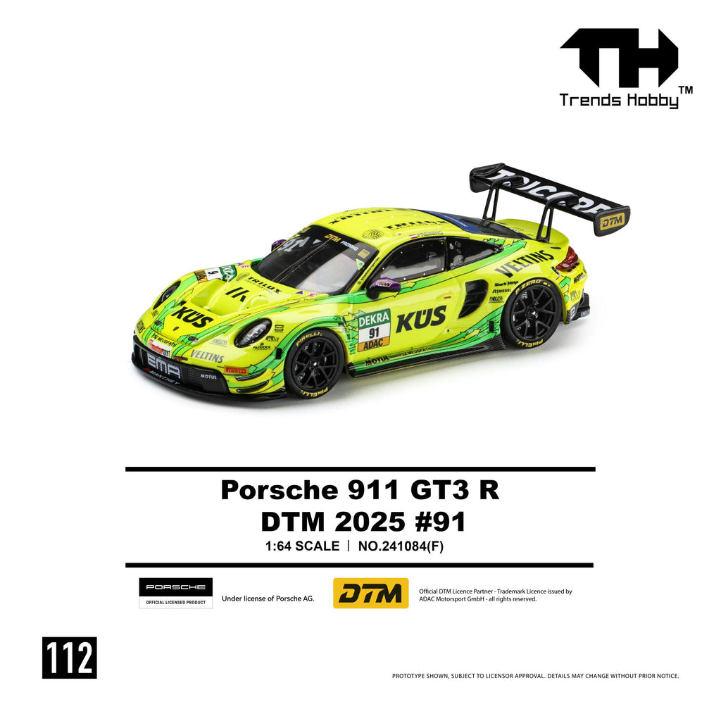 Trends Hobby 1:64 Porsche 911 GT3 R DTM #91 2025 Limited Edition | Pre-Order