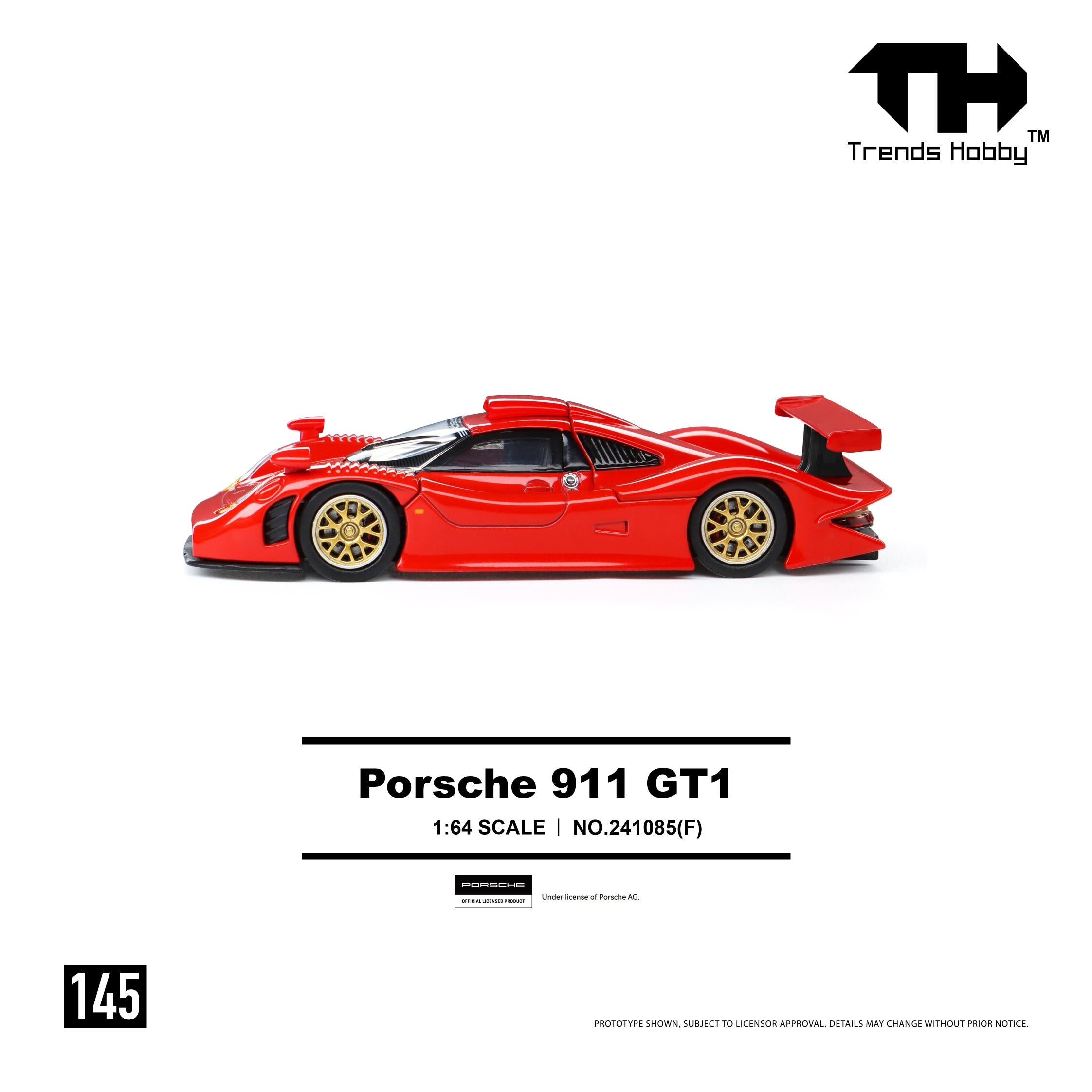 Trends Hobby 1:64 Porsche 911 GT1 1998 Red Special Edition | Pre-Order