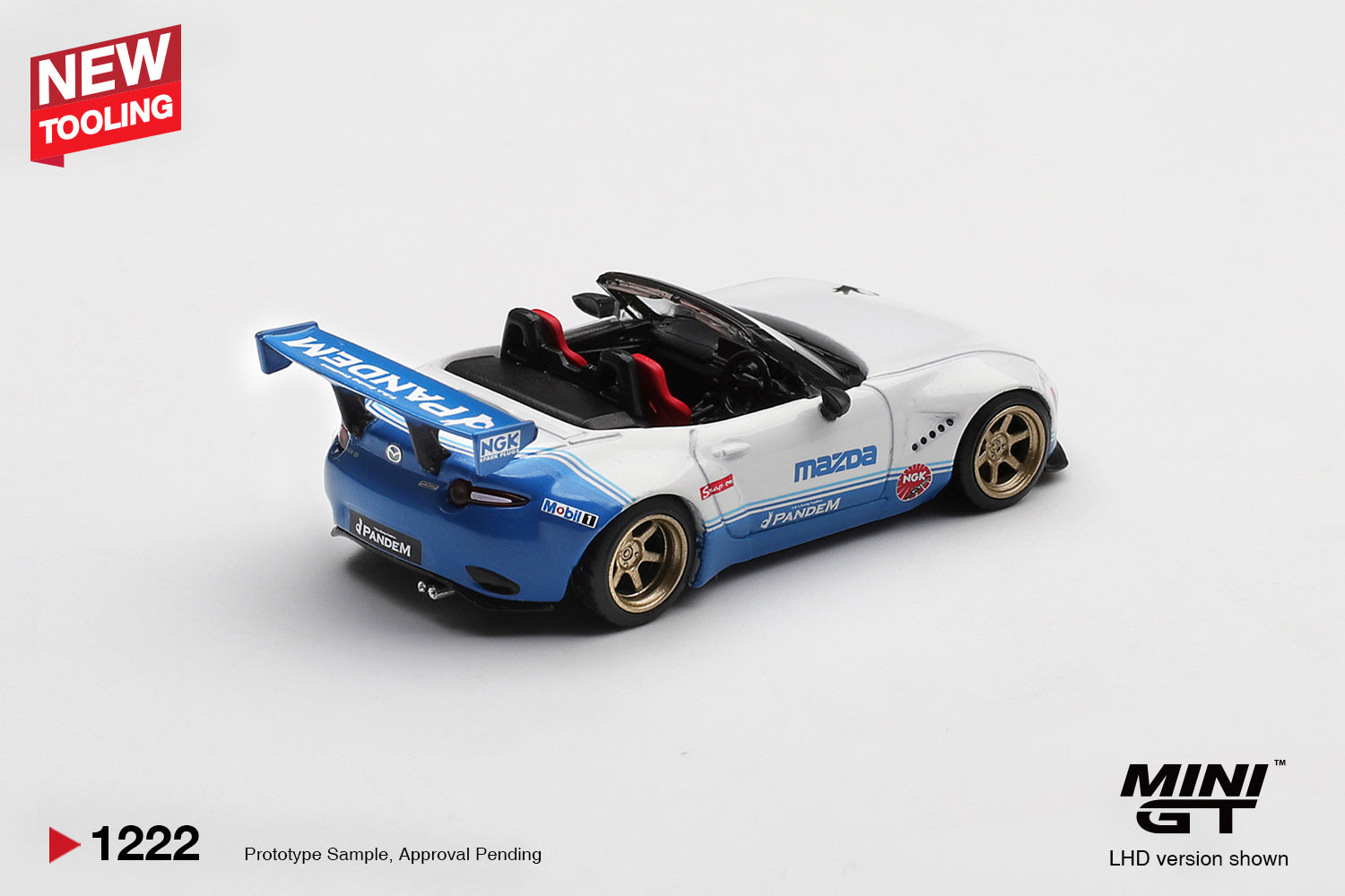 Mini GT 1:64 Mazda MX-5 ND Pandem IMSA in White | Pre-Order
