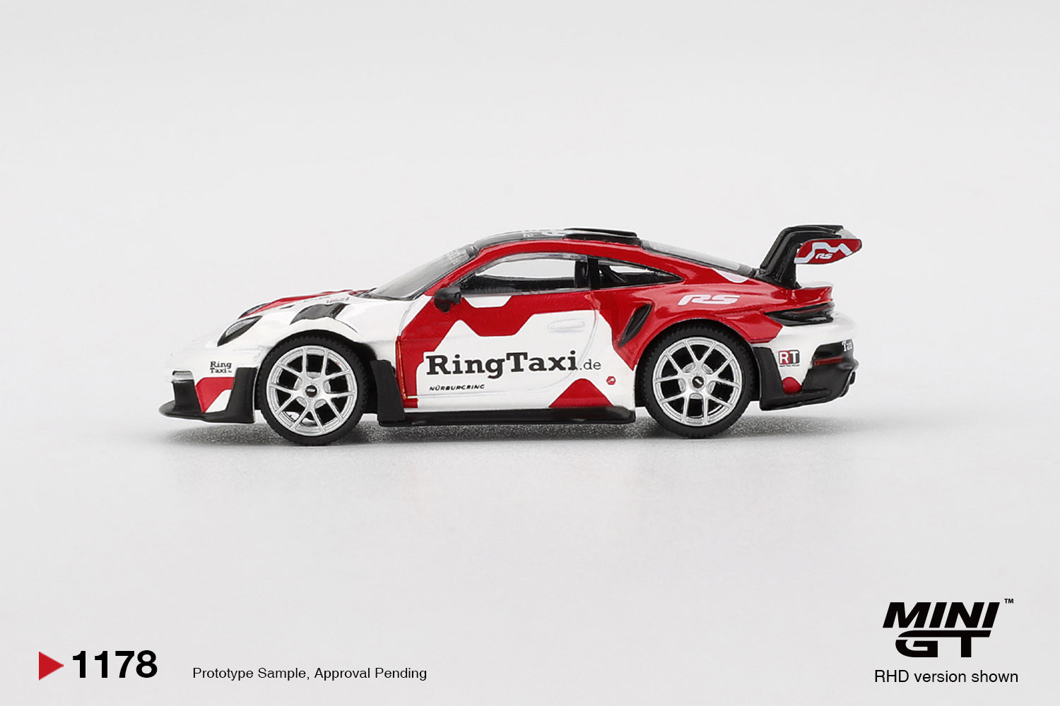 Mini GT 1:64 Porsche 911 GT3 RS Weissach RingTaxi.com | Preorder