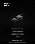 Pop Race 1:64 Pandem Honda S2000 Dark Chrome | Pre-Order