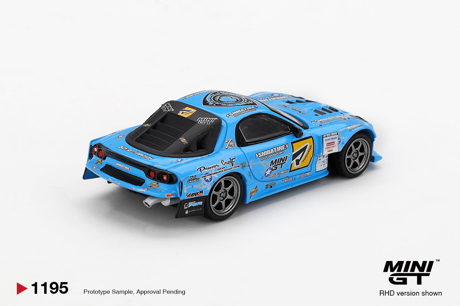 🌀 Mini GT 1:64 Mazda RX-7 RE-Amemiya 2025 D1GP in Blue | PreOrder