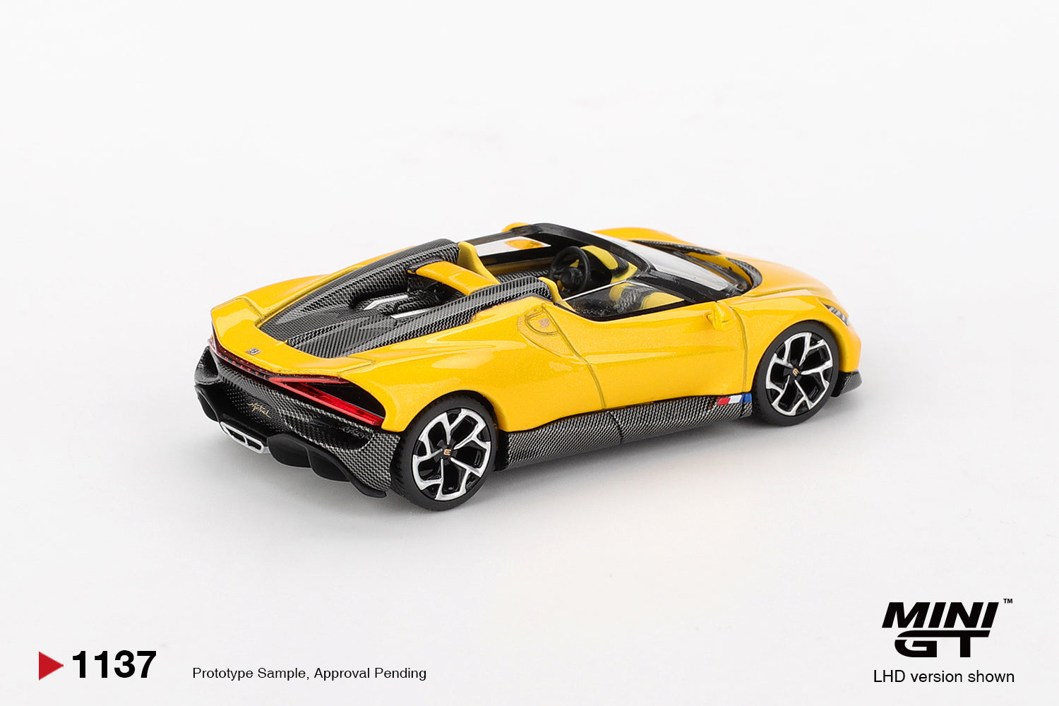 Mini GT 1:64 Bugatti W16 in Mistral Yellow | Preorder
