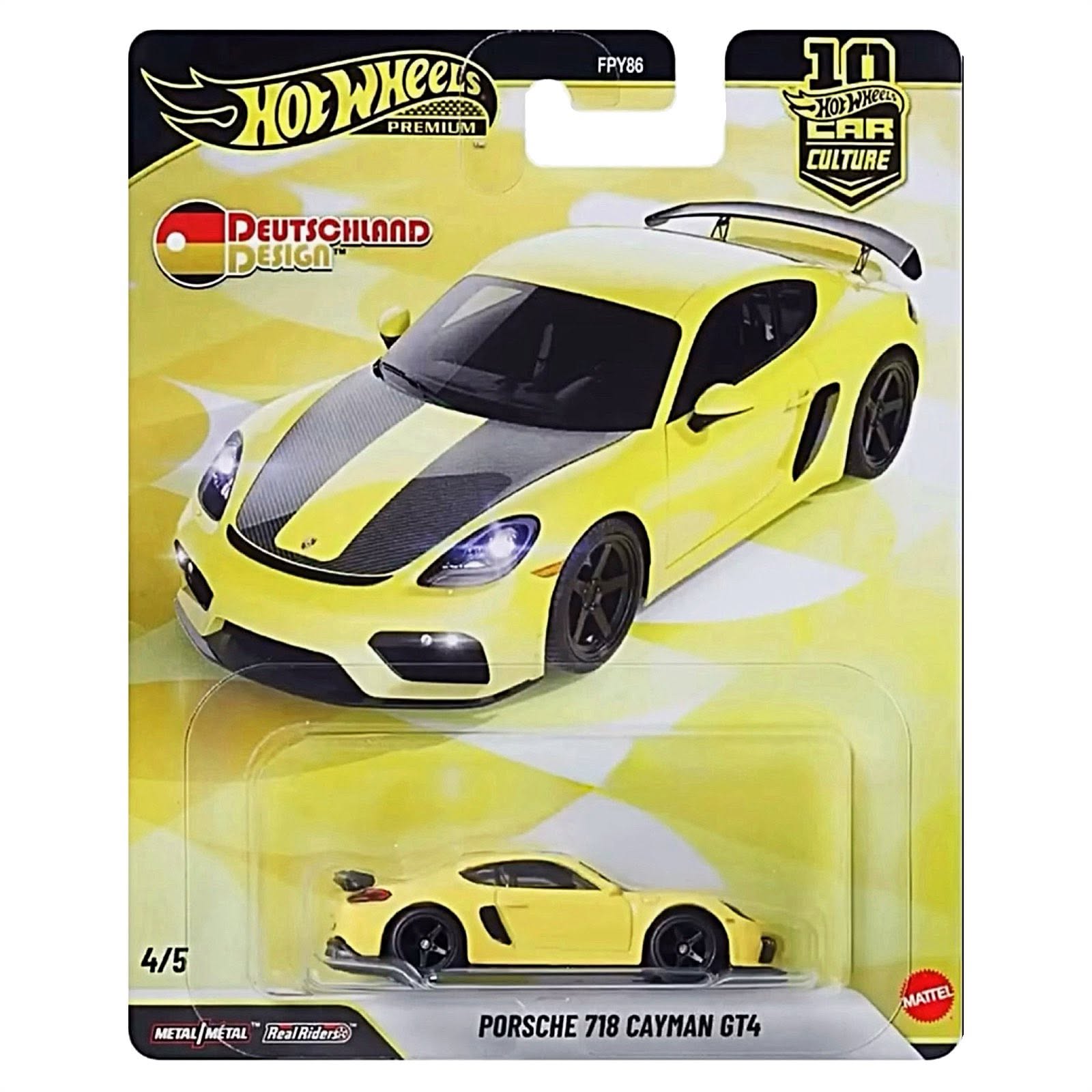 Hot Wheels 1:64 Car Culture Deutschland Design 10th Anniv. 2026 W Case | 5-Car Set or Sealed Case