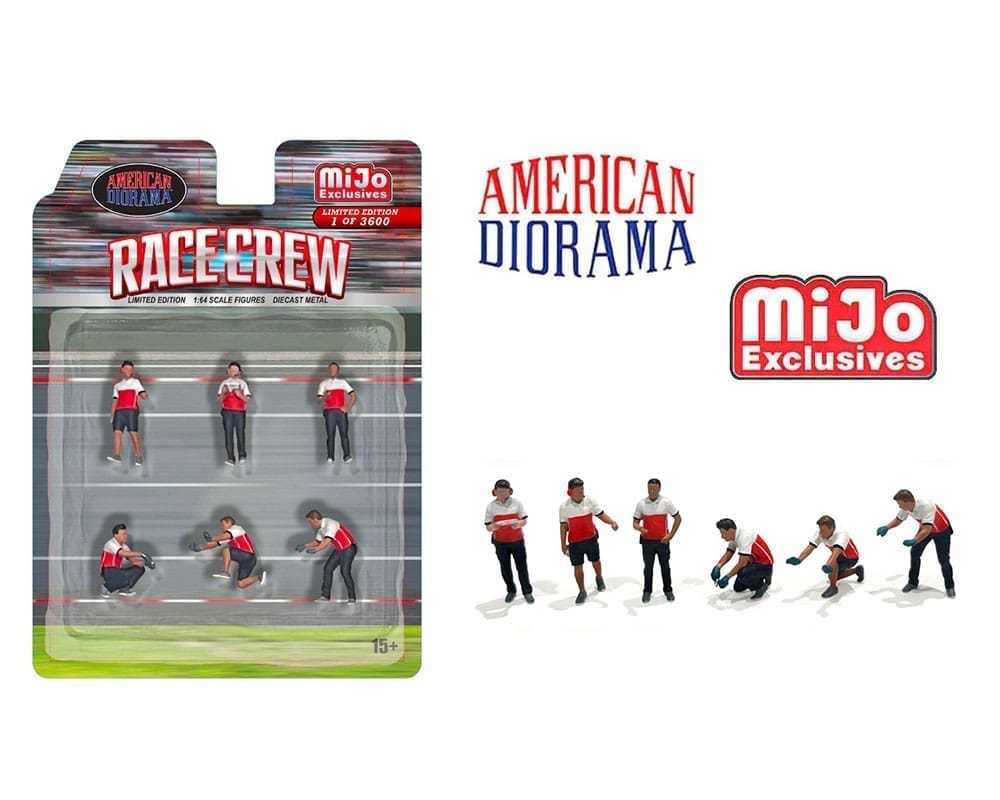 American Diorama 1:64 Race Crew Figures