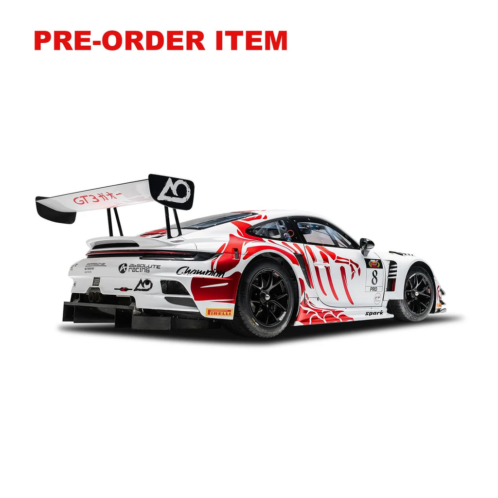 Spark 1:18 Porsche 911 GT3 R #8 AO Racing “Bushi Rexy” Suzuka | Pre-Order