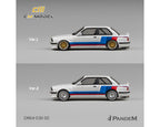 CM Model 1:64 BMW M3 E30 Alpine Pandem in White Tri-Stripes | Pre-Order