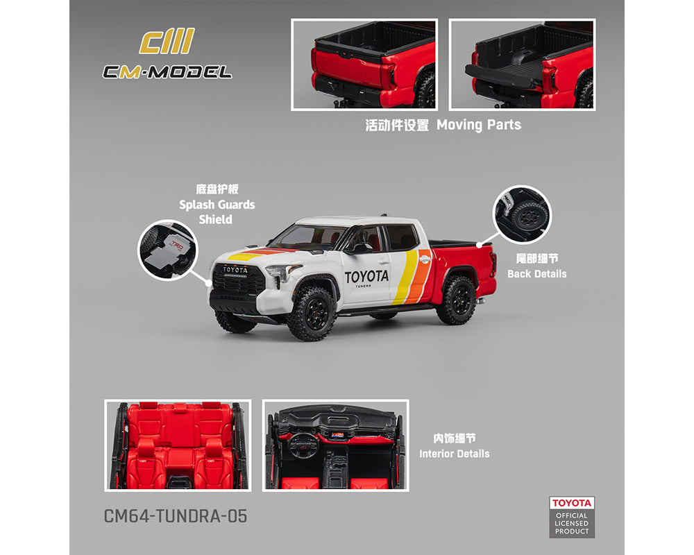 CM Model 1:64 Toyota Tundra Baja Heritage White Racing Stripes | Pre-Order