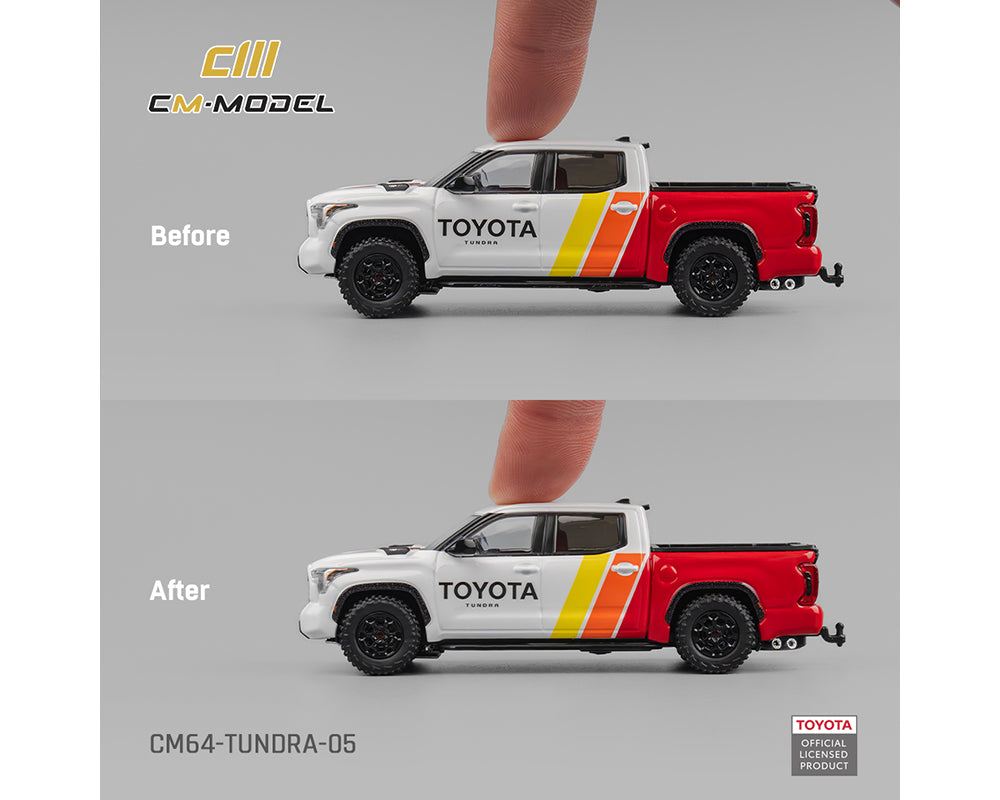 CM Model 1:64 Toyota Tundra Baja Heritage White Racing Stripes | Pre-Order