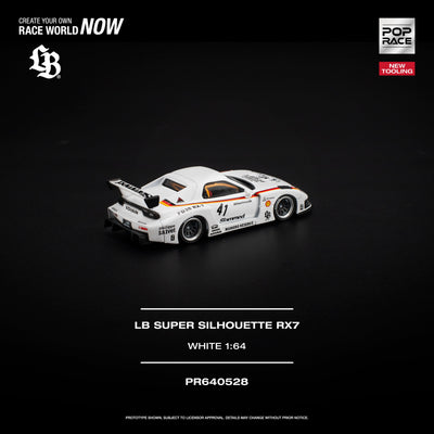 Pop Race 1:64 LB Super Silhouette RX-7 (FD3S) in White | Pre-Order