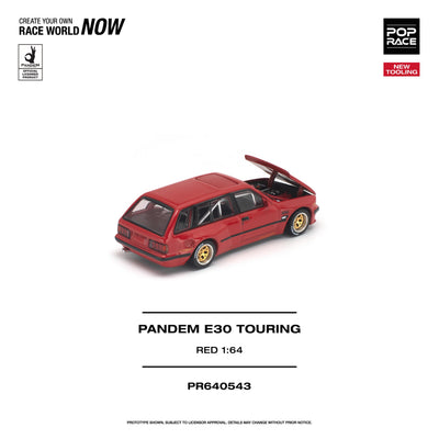 Pop Race 1:64 Pandem E30 Touring in Red | Pre-Order