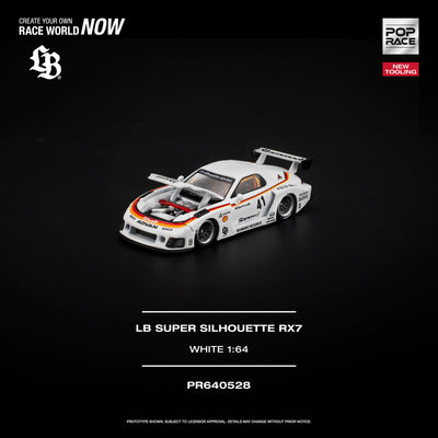Pop Race 1:64 LB Super Silhouette RX-7 (FD3S) in White | Pre-Order