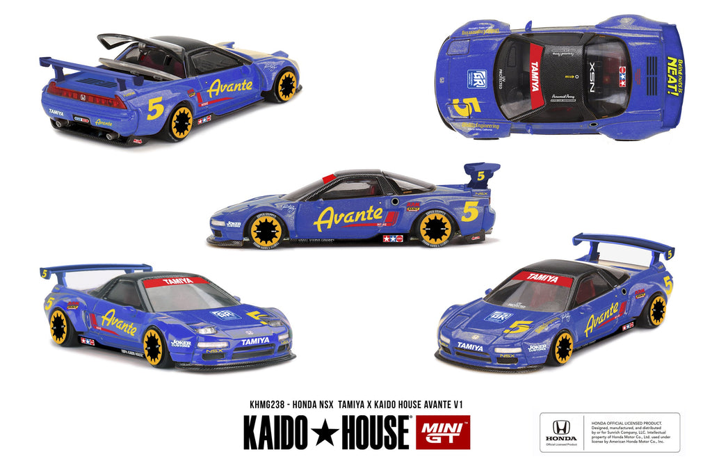 Kaido House x Mini GT 1:64 Honda NSX Avante V1 in Blue | Preorder