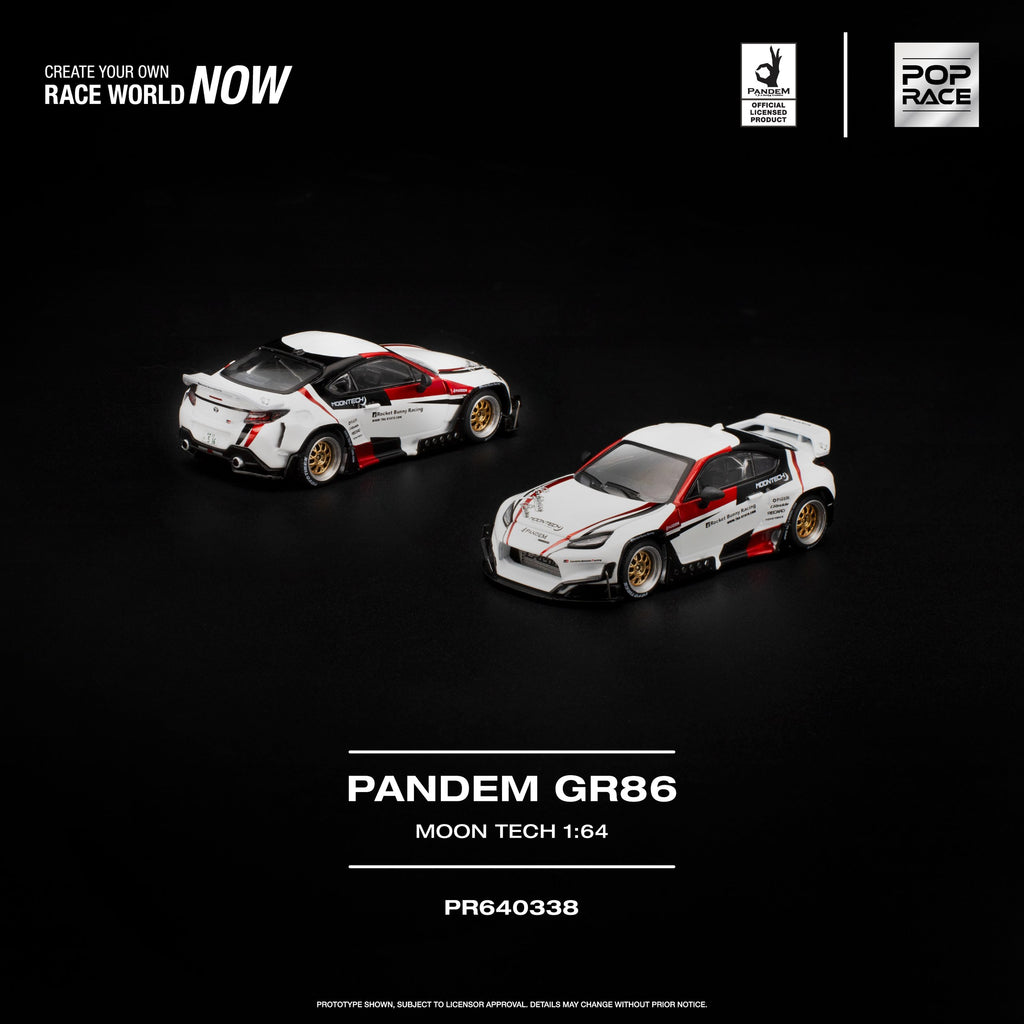 Pop Race 1:64 Pandem Toyota GR86 MOONTECH | Pre-Order
