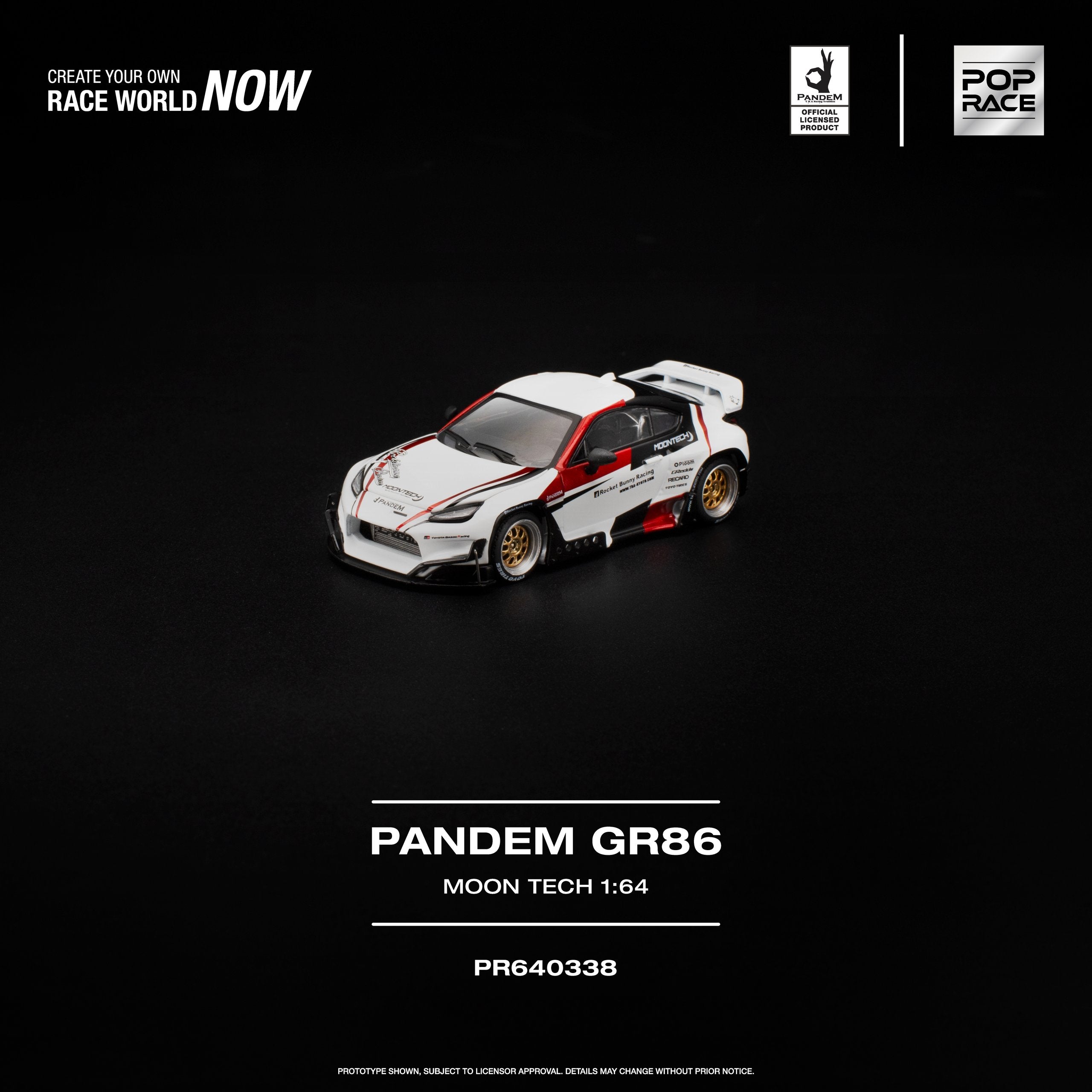 Pop Race 1:64 Pandem Toyota GR86 MOONTECH | Pre-Order