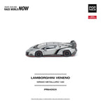 Pop Race 1:64 Lamborghini Veneno in Grigio Metalluro | Pre-Order