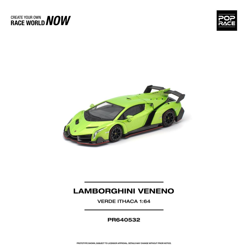 Pop Race 1:64 Lamborghini Veneno Verde Ithaca | Pre-Order