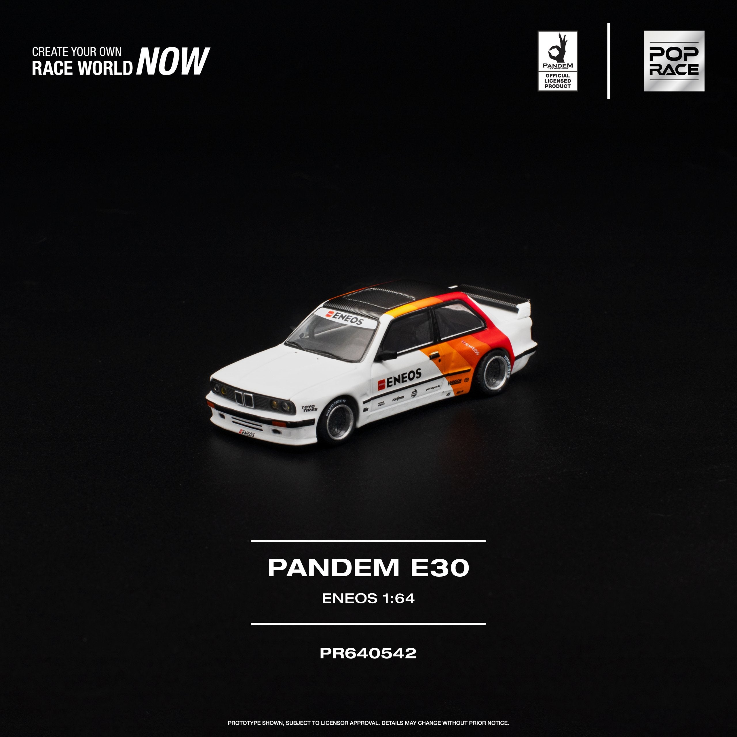 Pop Race 1:64 Pandem BMW E30 ENEOS | Pre-Order