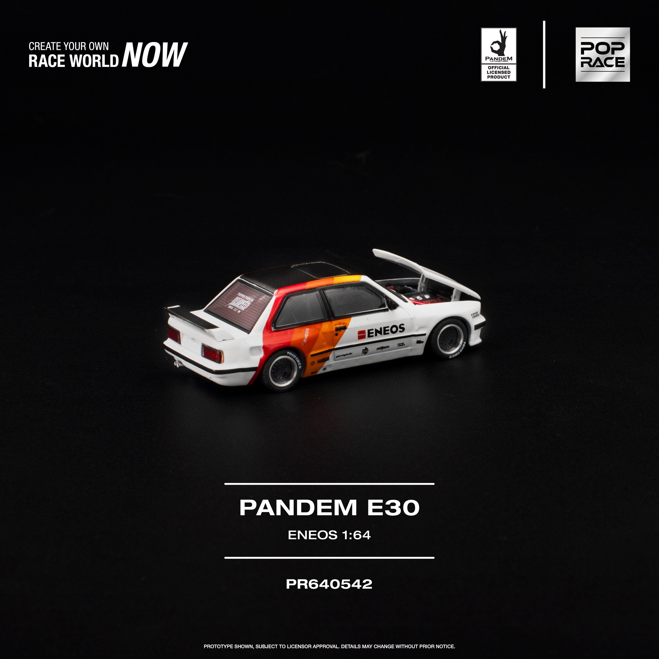 Pop Race 1:64 Pandem BMW E30 ENEOS | Pre-Order
