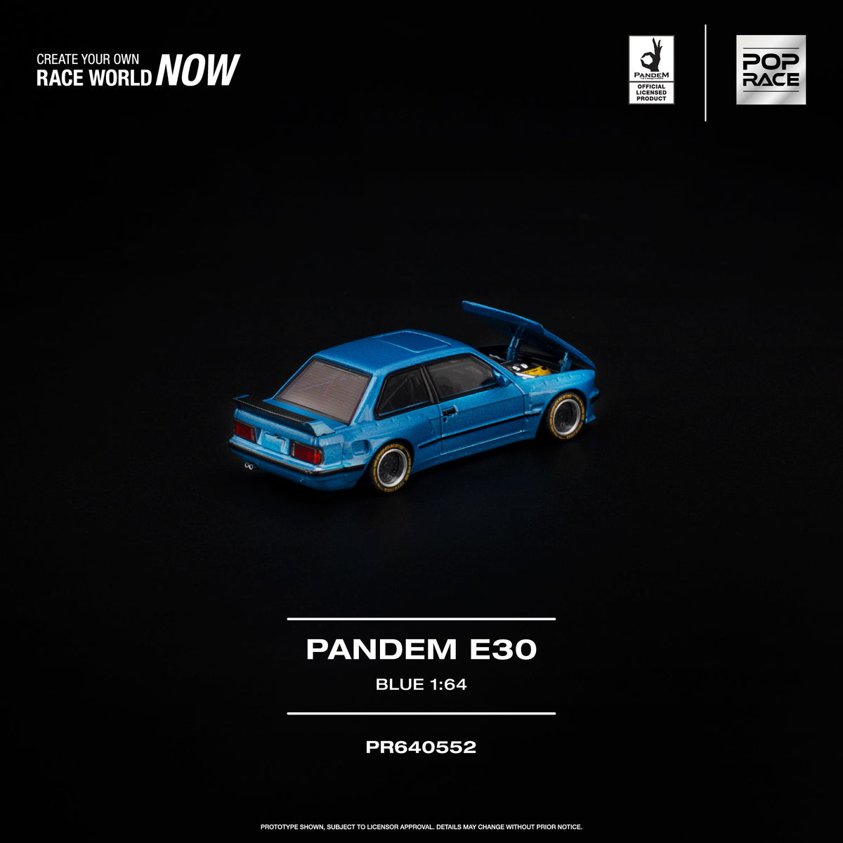 Pop Race 1:64 Pandem BMW E30 Blue | Pre-Order