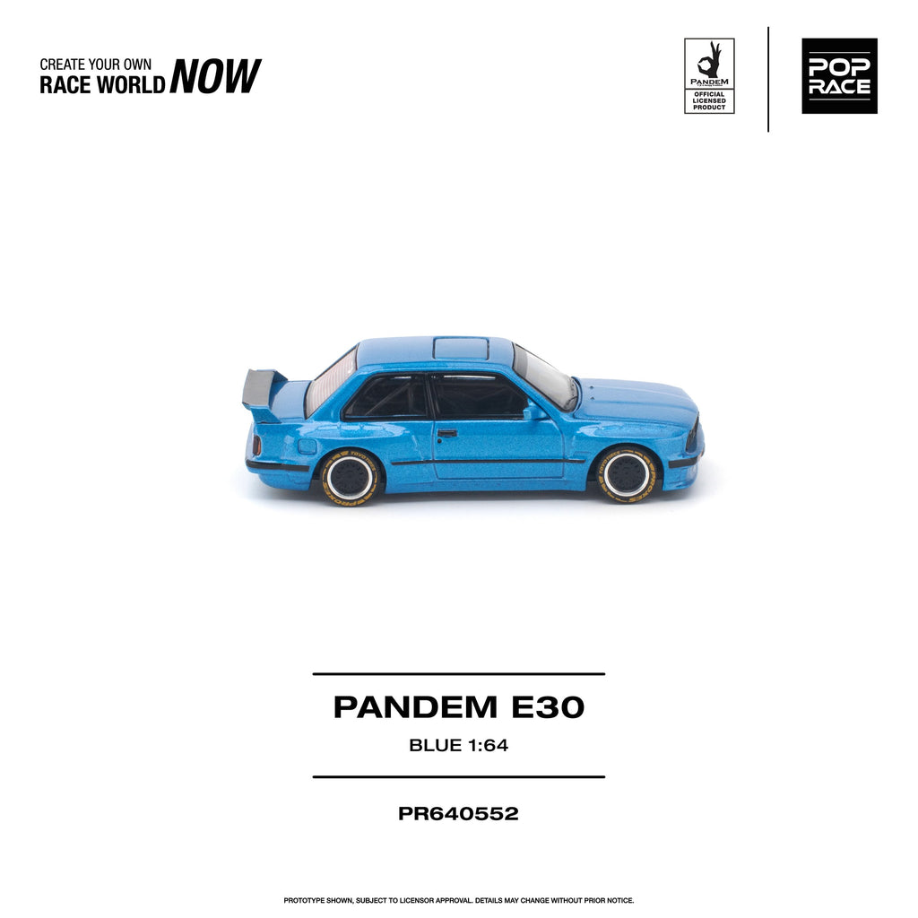 Pop Race 1:64 Pandem BMW E30 Blue | Pre-Order