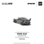 Pop Race 1:64 RWB 930 Gun Metal Chrome | Pre-Order