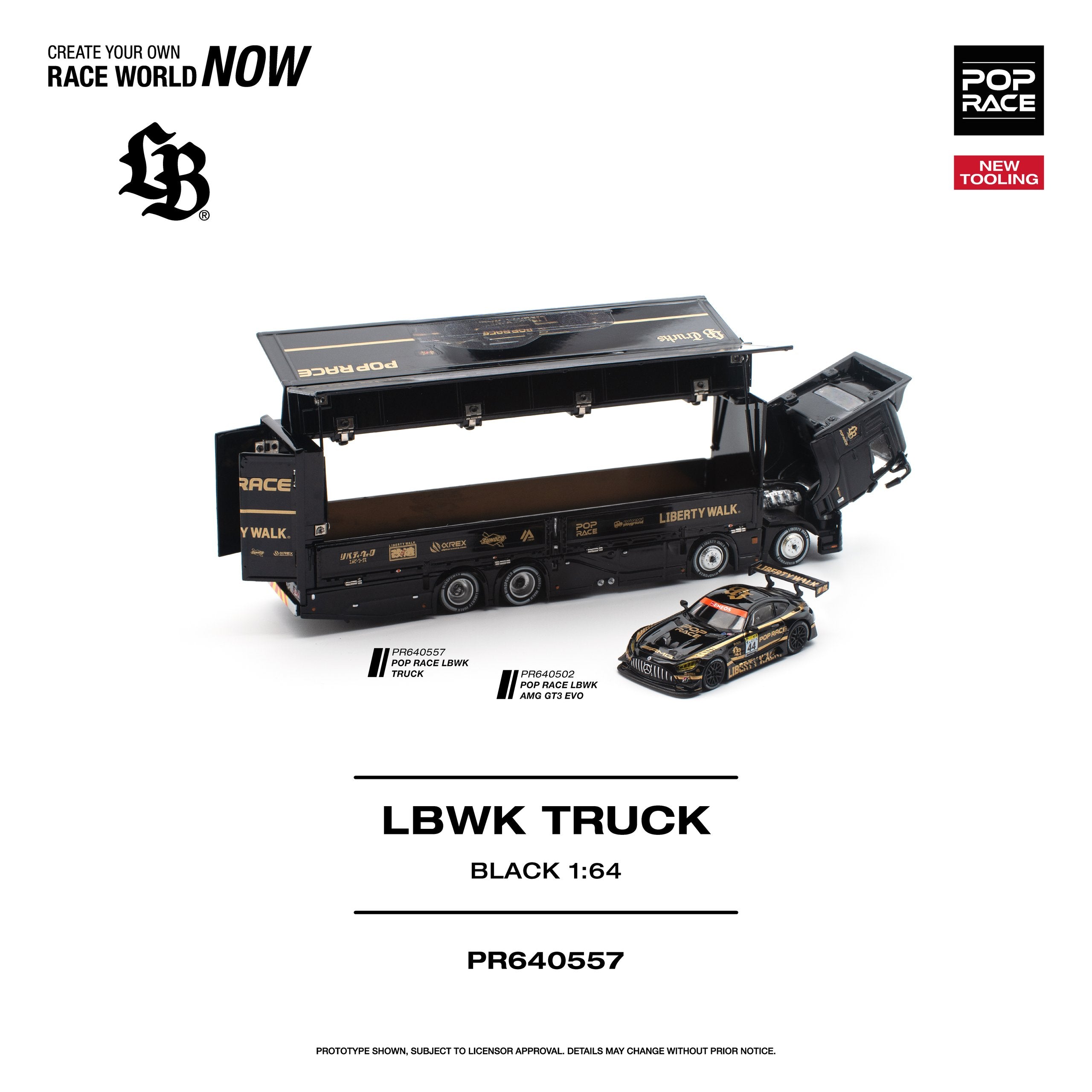 Pop Race LBWK Truck Black | Pre-Order
