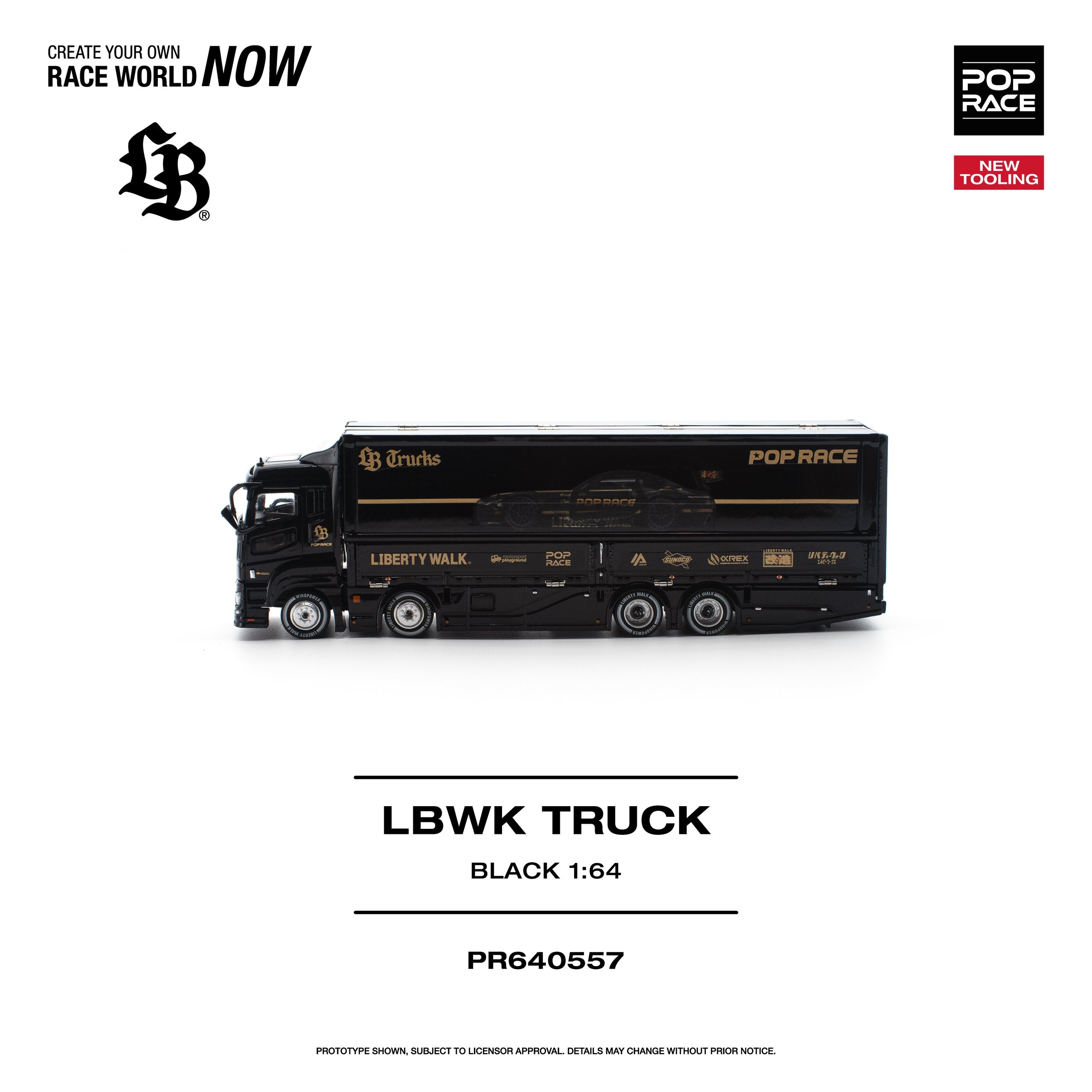Pop Race LBWK Truck Black | Pre-Order