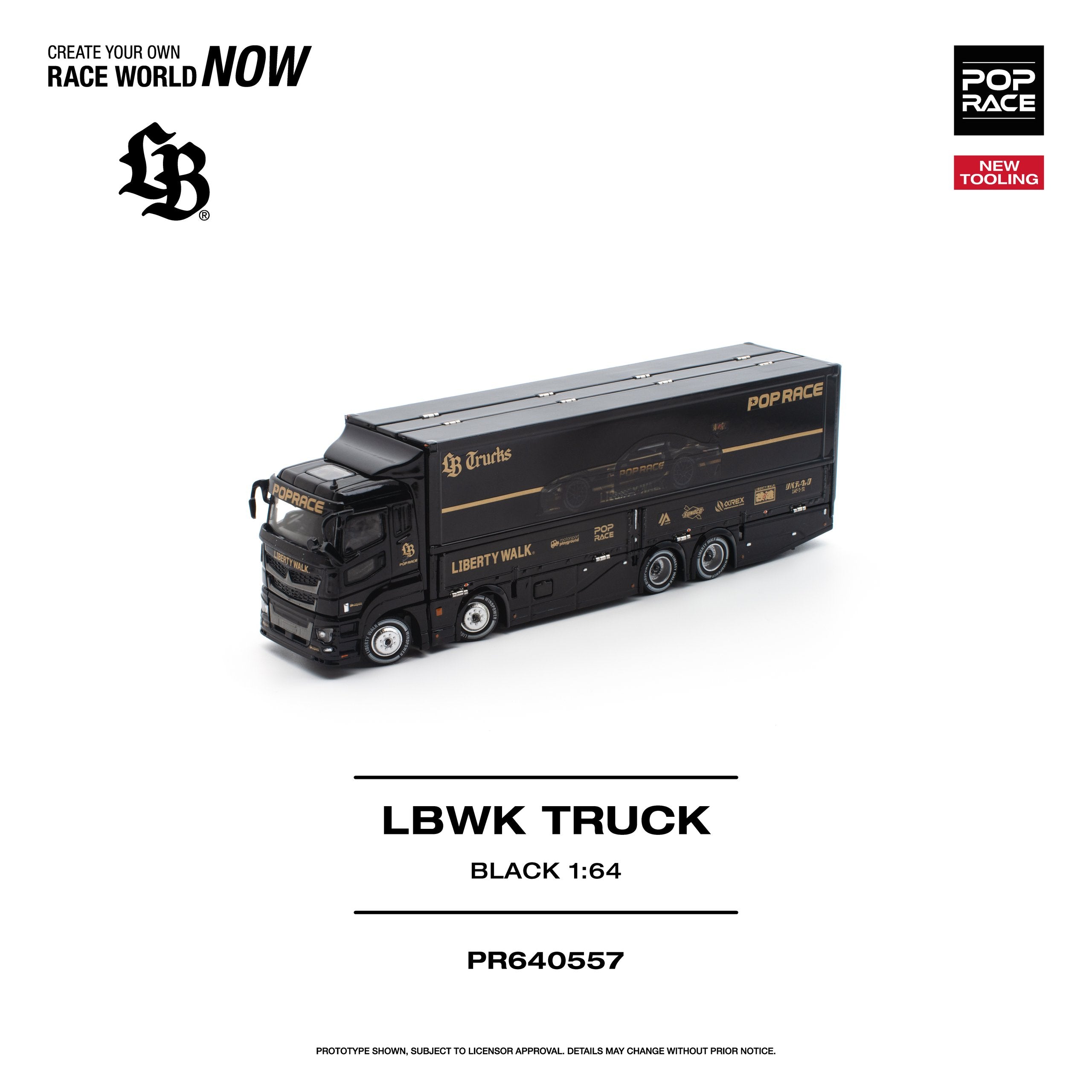 Pop Race LBWK Truck Black | Pre-Order