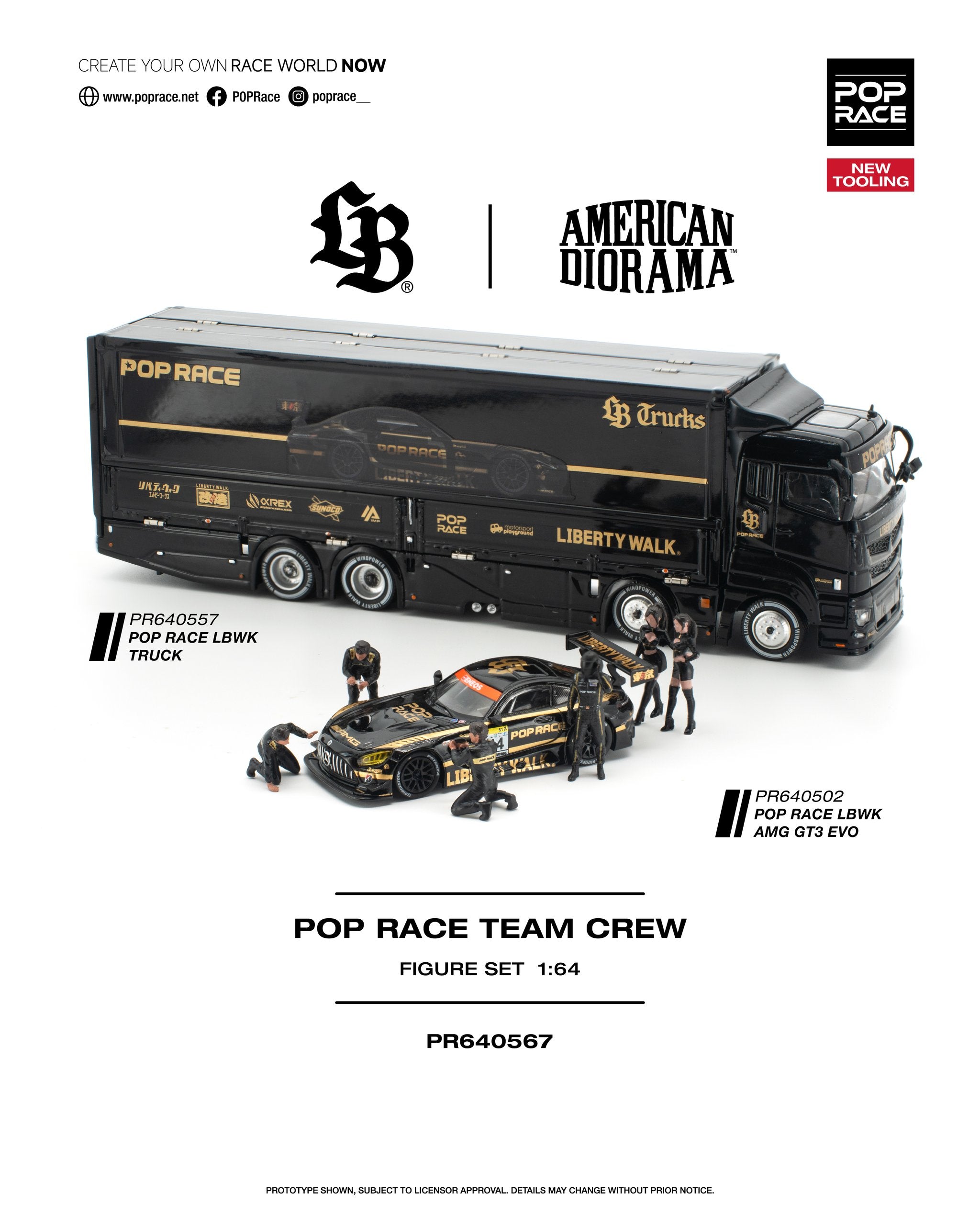 Pop Race LBWK Truck Black | Pre-Order
